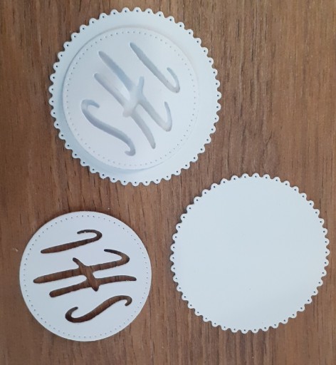 Zdjęcie oferty: Scrapki papierowe komunia IHS napis 2 komplety