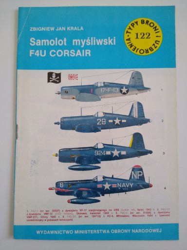 Zdjęcie oferty: Typy Broni i Uzbrojenia 122 - F4U Corsair (TBiU)