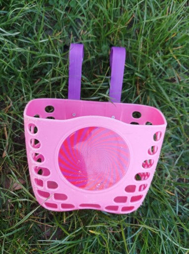 Zdjęcie oferty: Koszyk do dziecięcego roweru różowo-fioletowy