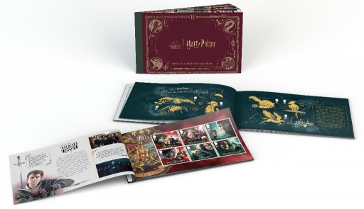 Zdjęcie oferty: Angielskie Znaczki Harry Potter 2023 Mini folder