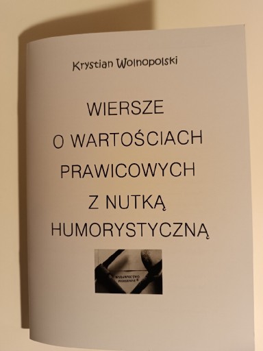 Zdjęcie oferty: Krystian Wolnopolski - Wiersze o wartościach...