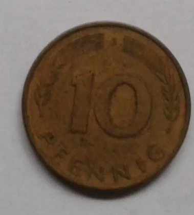 Zdjęcie oferty: Moneta niemiecka 10 PFENNIG fenigów BRD RFN z 1979