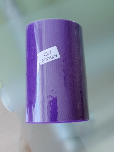 Zdjęcie oferty: Tiul XXL 100 jardów dekoracyjny miękki gładki fiolet komunia chrzest ślub