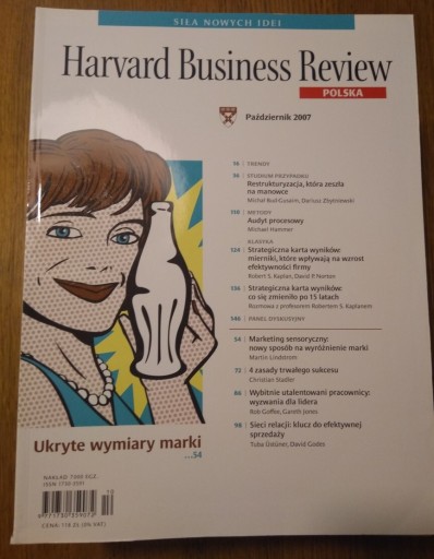 Zdjęcie oferty: Harvard Business Review Polska 10 2007