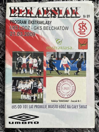 Zdjęcie oferty: Program meczowy ŁKS Łódź - GKS Bełchatów