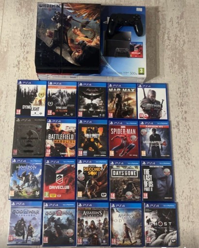 Zdjęcie oferty: PS4  500GB + gry