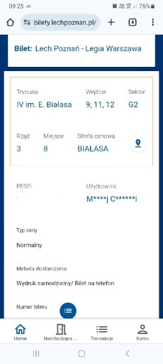 Zdjęcie oferty: Bilet Lech Poznań - Legia Warszawa 12.05.2024