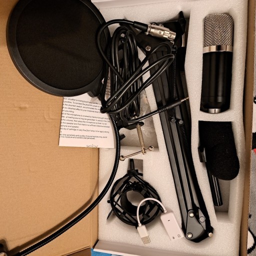 Zdjęcie oferty: MIKROFON Pojemnościowy USB Stream Twitch ZESTAW