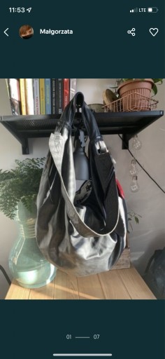 Zdjęcie oferty: Torebka hobo black leather 