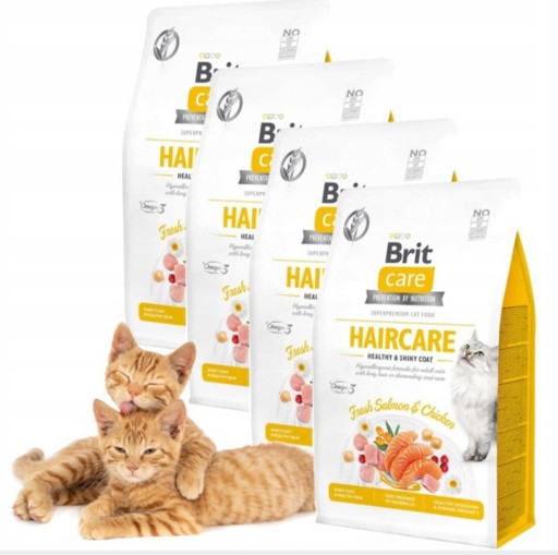 Zdjęcie oferty: Brit Care 4x 400g + Gratis, Haircare Shiny Healthy