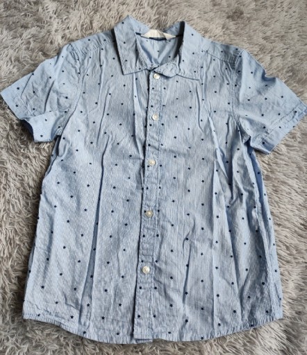 Zdjęcie oferty: Koszula z krótkim rękawem w gwiazdki H&M r. 128