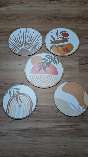 Zdjęcie oferty: Dekoracje Ścienne do Salonu Domu Sypialni Drewniane Boho Wiszące Zestaw