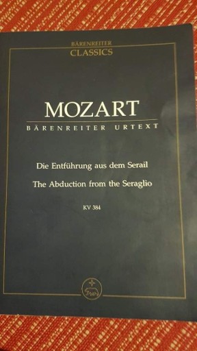 Zdjęcie oferty: W.A. Mozart "Die Entführung" full score Partytura