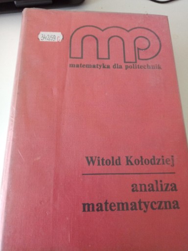 Zdjęcie oferty: Witold Kołodziej Analiza Matematyczna