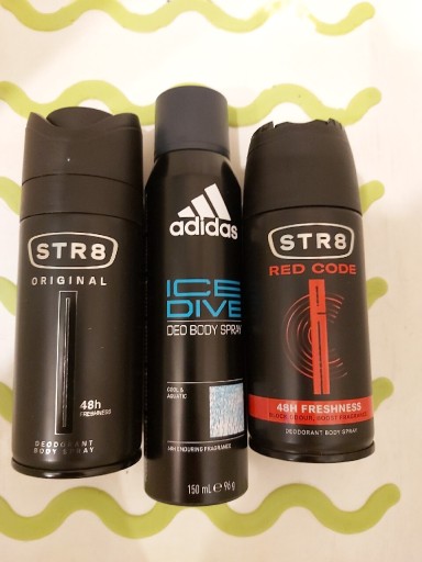 Zdjęcie oferty: Dezodorant męski adidas ice dive str8 red code 3x