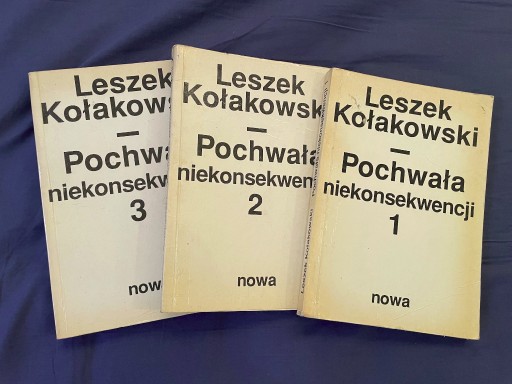 Zdjęcie oferty: Pochwała niekonsekwencji 1-3 - Leszek Kołakowski