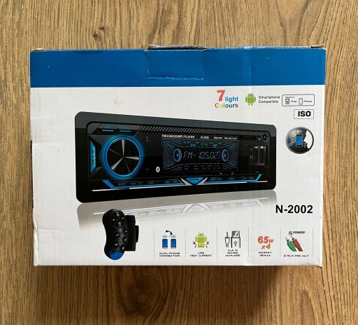 Zdjęcie oferty: Radio samochodowe N-2002 usb/bluetooth 7 kolorów 