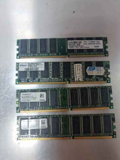 Zdjęcie oferty: DDR1 256MB 4szt