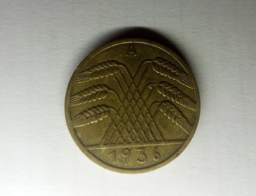 Zdjęcie oferty: Moneta 10 Reichspfennig z roku 1936