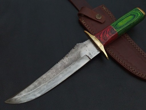 Zdjęcie oferty: NÓŻ myśliwski DAMAST 33cm BOWIE STAL DAMASCEŃSKA