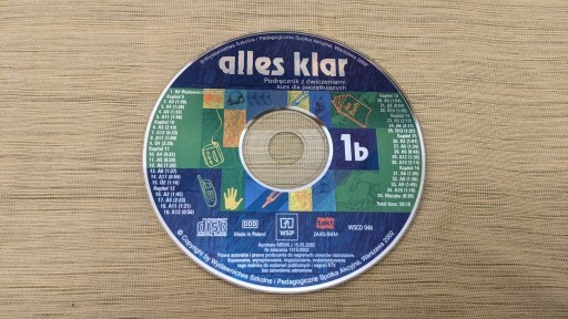 Zdjęcie oferty: Alles Klar 1b – płyta CD