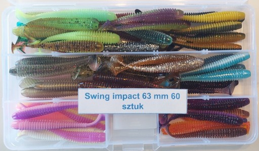 Zdjęcie oferty: Swing impact 64 mm 6.3 cm 1.3 g - 60 szt zestaw