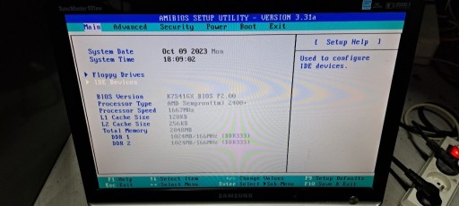 Zdjęcie oferty: AMD SEMPRON 2400+,płyta ASRock,2Gb pamięci.