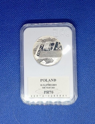 Zdjęcie oferty: 10 Złotych Rok 2001- PR 70 !!!