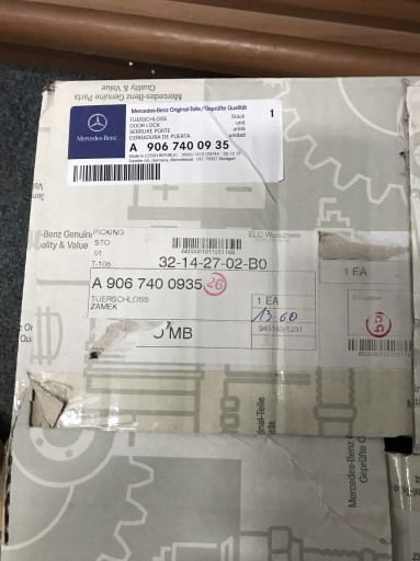 Zdjęcie oferty: Mercedes Benz OE A906 740 0935 zamek Sprinter