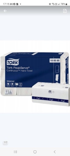 Zdjęcie oferty: Ręcznik papierowy Tork PeakServe 12 szt. H5