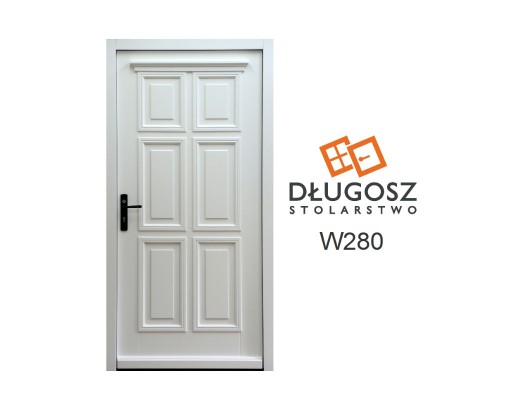 Zdjęcie oferty: Drzwi zewnętrzne drewniane białe retro SPRZEDANE