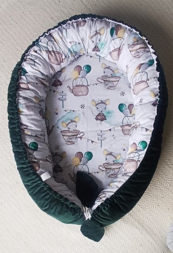 Zdjęcie oferty: kokon niemowlęcy  gniazdko velvet bawełna