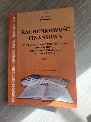 Zdjęcie oferty: Rachunkowość finansowa część I