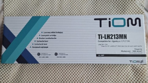 Zdjęcie oferty: Toner TiOM do HP Ti-LH213MN czerwony (magenta)