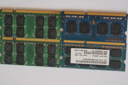 Zdjęcie oferty: Pamięć RAM DDR I 1 DDR II 2 DDR III 3 SO-DIMM