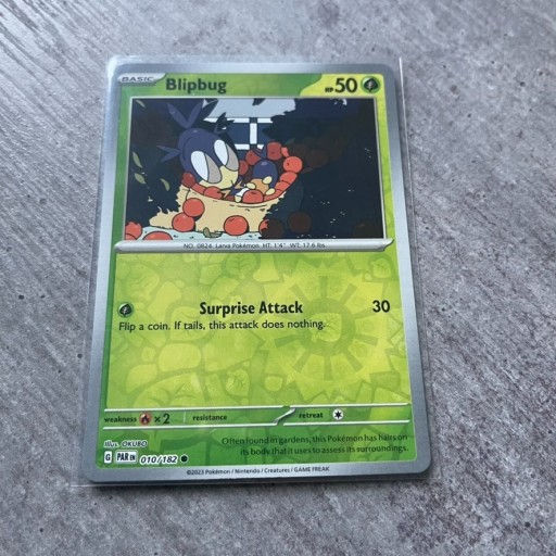 Zdjęcie oferty: Karta Pokemon Reverse Holo Blipbug 010 PAR