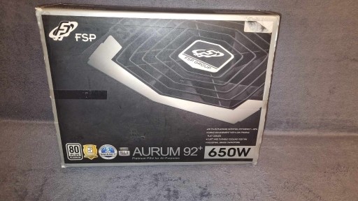 Zdjęcie oferty: Zasilacz komputerowy FSP Aurum 92+ 650W platinum