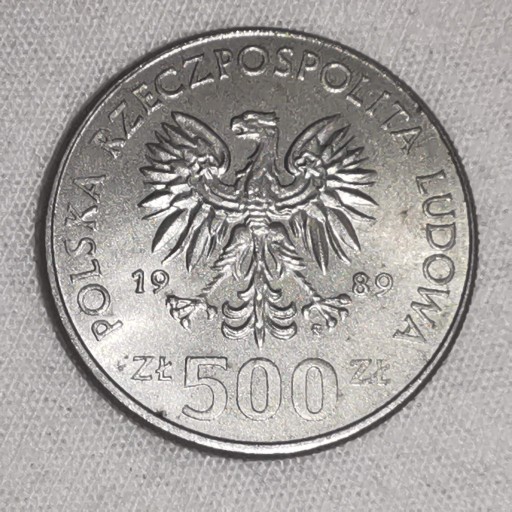 Zdjęcie oferty: [35] 500 złotych - 1989 - Władysław II Jagiełło #1