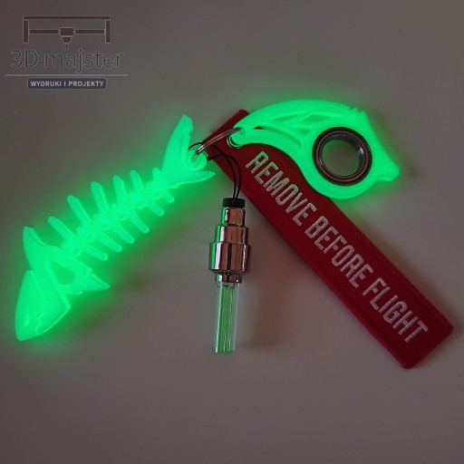 Zdjęcie oferty: Keyrambit Rekin KeyGlower Electric Green 3Dmajster