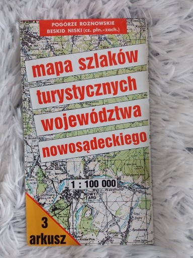 Zdjęcie oferty: Mapa szlaków turystycznych woj. nowosądeckiego 