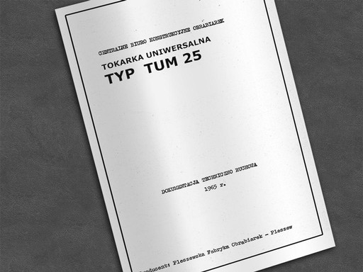 Zdjęcie oferty: Instrukcja DTR: Tokarka TUM 25