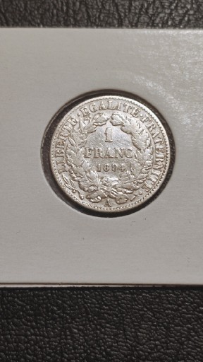 Zdjęcie oferty: 1 FRANK FRANCJA 1894 ROK SREBRO 0.835