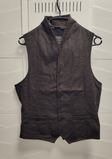 Zdjęcie oferty: Kamizelka River Island r. S brąz 100% wełna