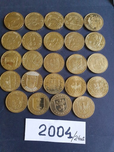 Zdjęcie oferty: Komplet monet 2 zł rok 2004