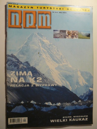 Zdjęcie oferty: Magazyn turystyki górskiej n.p.m. maj 2003