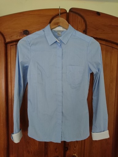 Zdjęcie oferty: Nowa błękitna koszula damska z długim rękawem h&m
