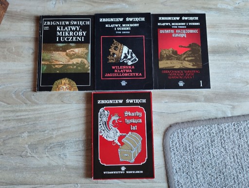 Zdjęcie oferty: Z. Święch - Klątwy, Mikroby i Uczeni 3 tomy + Skarby Tysiąca Lat * Komplet