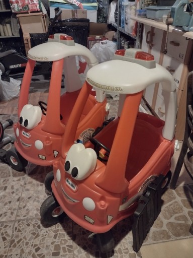 Zdjęcie oferty: 2 szt.  samochód Little tikes cozy wóz strażacki