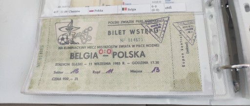 Zdjęcie oferty: Polska - Belgia 1985