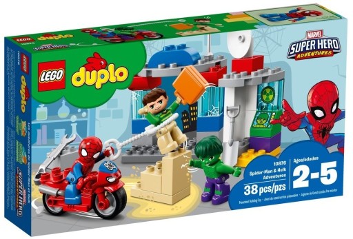 Zdjęcie oferty: LEGO DUPLO PRZYGODY SPIDER-MANA I HULKA 10876
